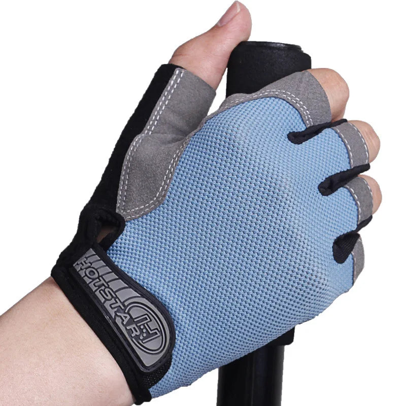 Gym Anti-Slip Half-Finger Gloves for Men and Women – Breathable Sports Gloves for Cycling and Exercise