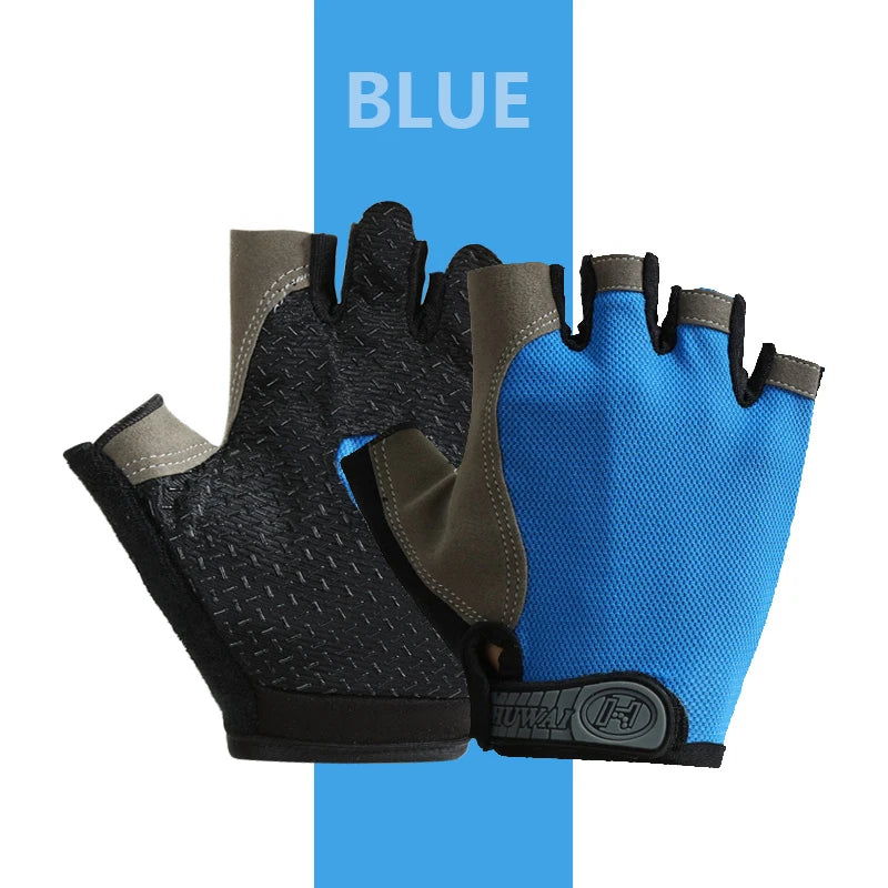 Gym Gloves Fingerless Sports Fitness Training Men's Cycling Gloves Woman Motorcycle Mtb Anti-slip Gloves Bicycle Accessories