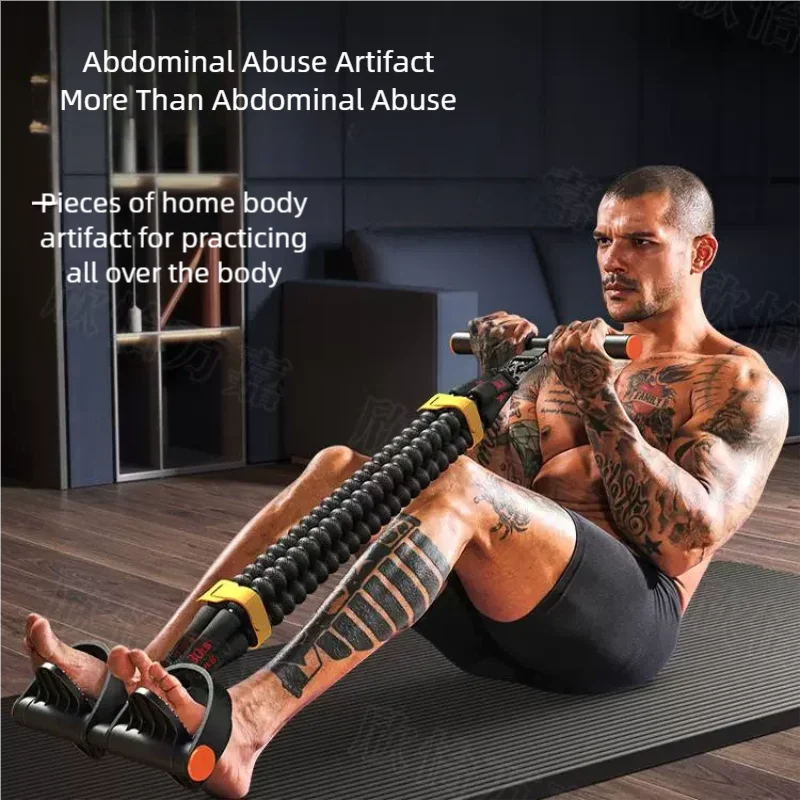 Multifunctional Pedal Tensioner Device for Men and Women – Back, Abdomen, and Abdominal Muscle Training with Pull Rope