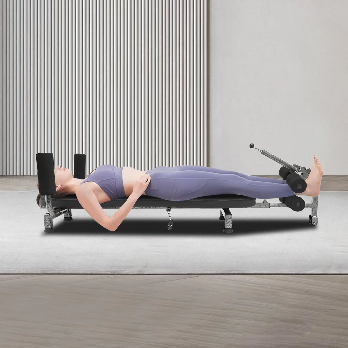 Adjustable Back Stretch Decompression Bench – Inversion Traction Table for Hunchback Relief and Spinal Alignment