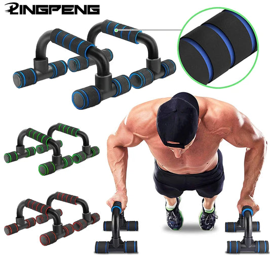 U-Shaped Push-Up Rack with Hand Sponge Grip – Fitness Equipment for Muscle Training and Chest Workouts