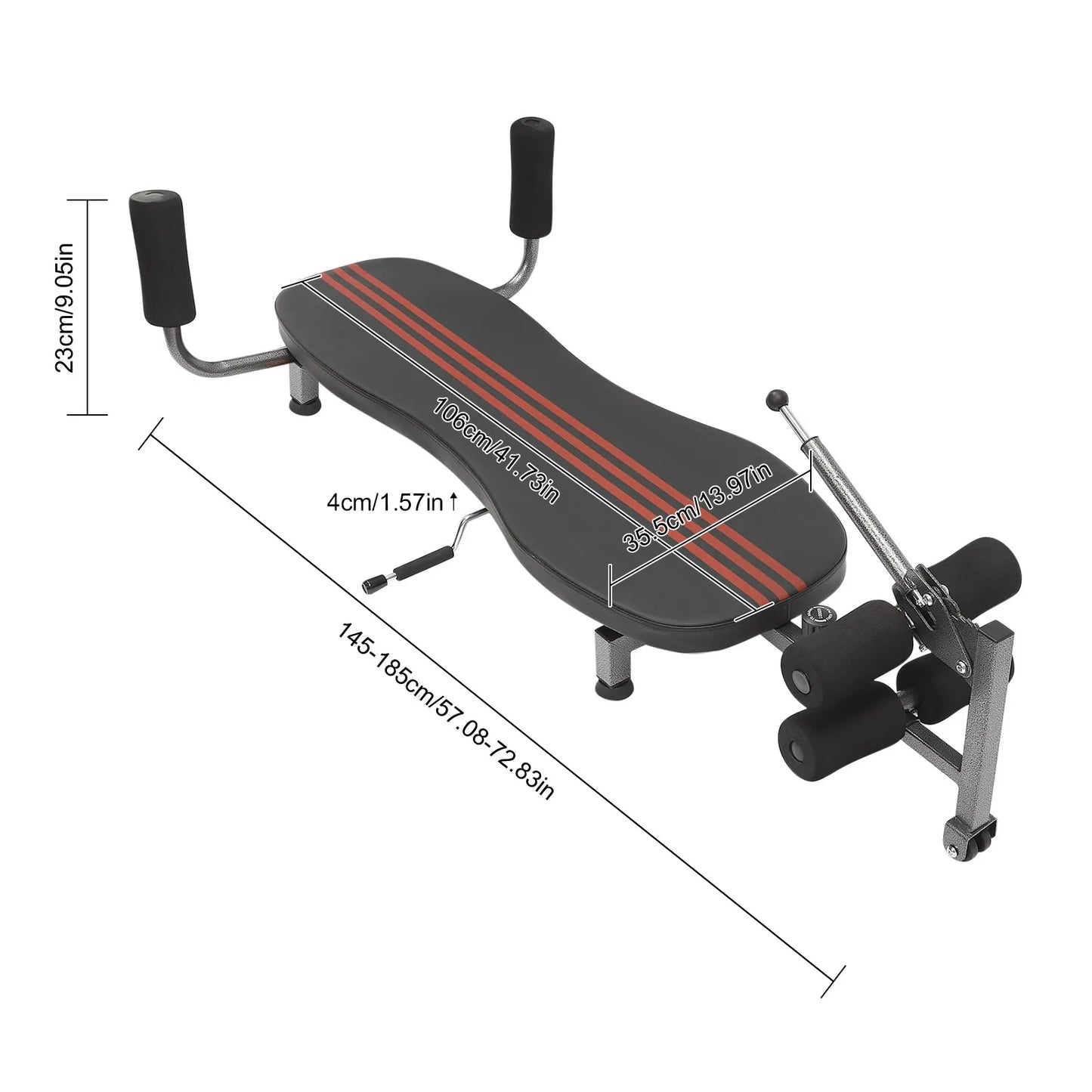 Adjustable Back Stretch Decompression Bench – Inversion Traction Table for Hunchback Relief and Spinal Alignment