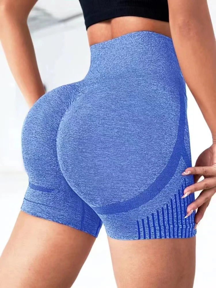 Women's High-Waist Yoga Shorts with Butt-Lifting Design for Fitness & Running