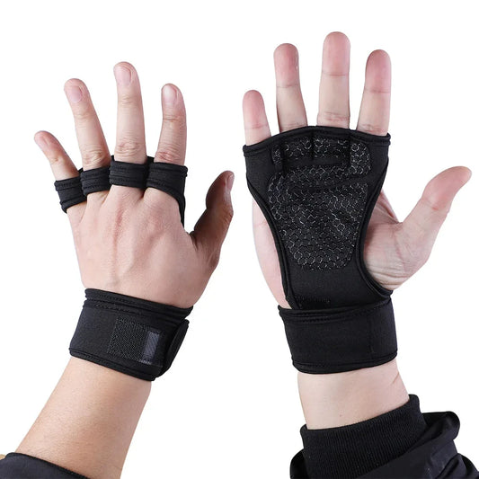 Weightlifting Training Gloves for Men and Women – Fitness, Gym, and Bodybuilding Hand & Wrist Palm Protector Gloves